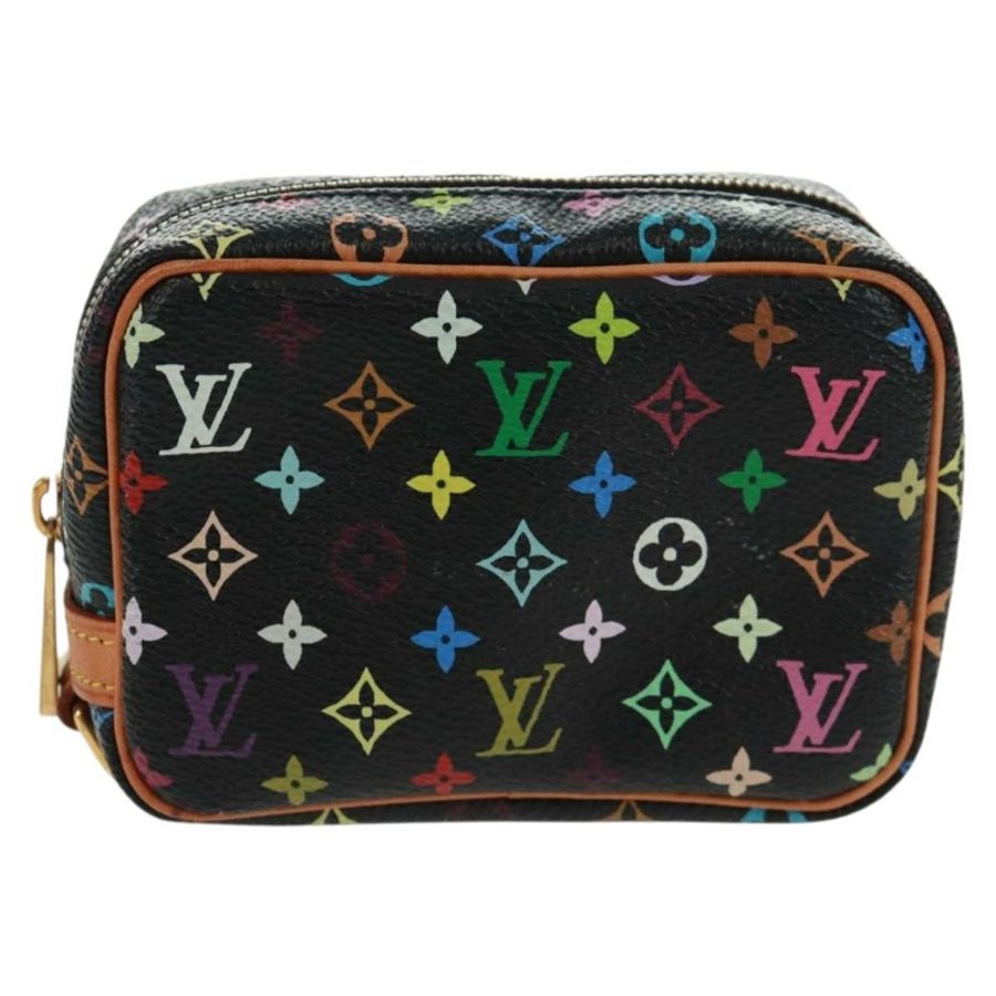 【日本直送】路易威登 Monogram Multicolor Trousse Wapity Pouch 黑色 M58034 Auth 166199V-1