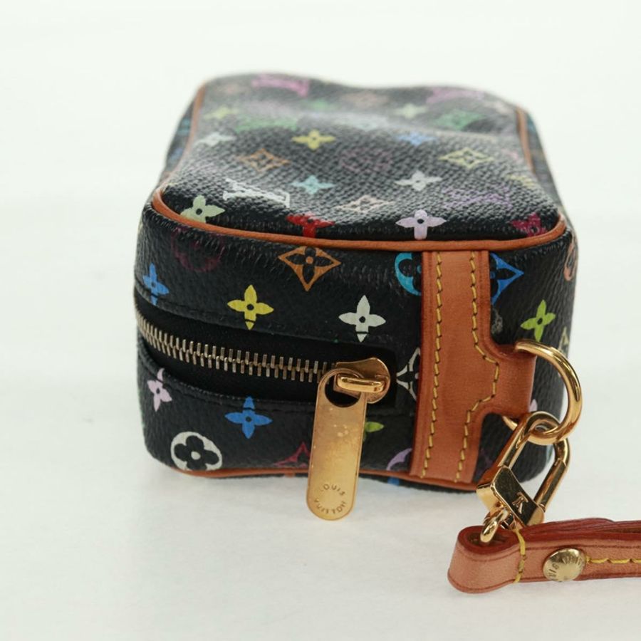 【日本直送】路易威登 Monogram Multicolor Trousse Wapity Pouch 黑色 M58034 Auth 166199V-4