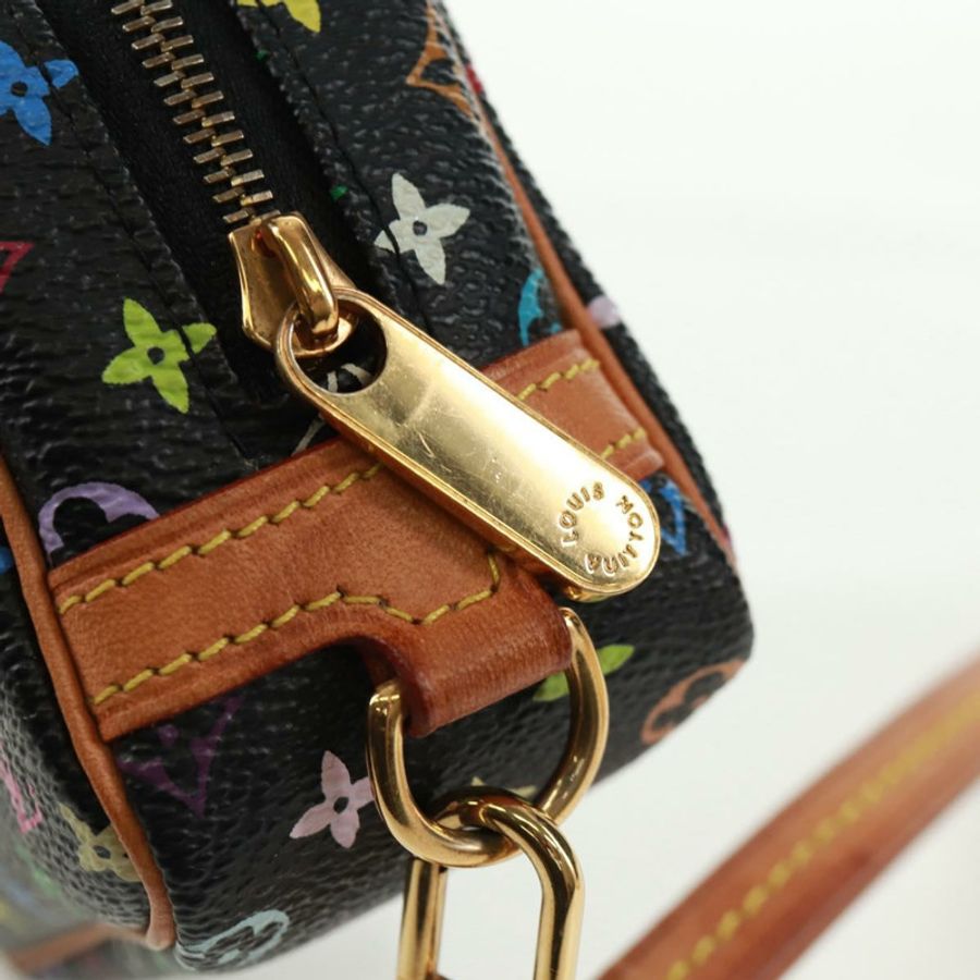 【日本直送】路易威登 Monogram Multicolor Trousse Wapity Pouch 黑色 M58034 Auth 166199V-12