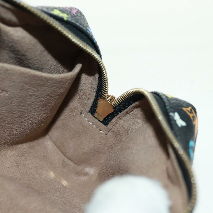 【日本直送】路易威登 Monogram Multicolor Trousse Wapity Pouch 黑色 M58034 Auth 166199V-15