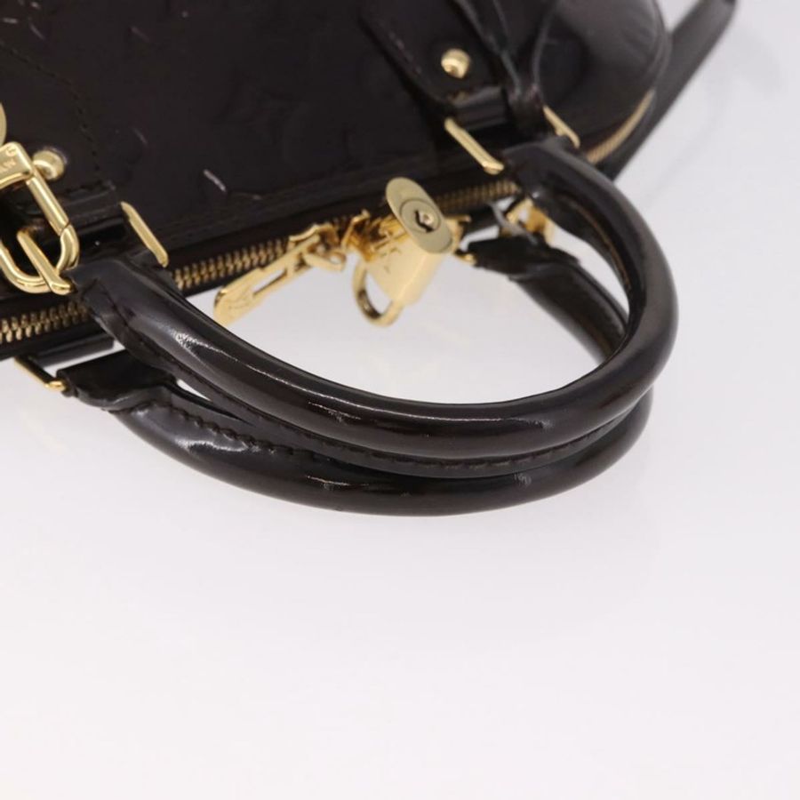 【日本直送】路易威登 Monogram Vernis Alma PM 手提包 Amarante M91611 LV Auth 184964V-6