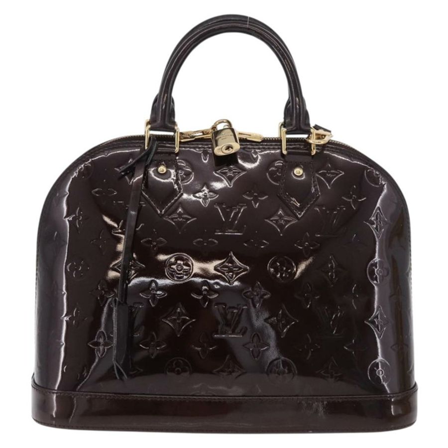 【日本直送】路易威登 Monogram Vernis Alma PM 手提包 Amarante M91611 LV Auth 184964V-12