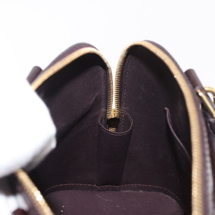 【日本直送】路易威登 Monogram Vernis Alma PM 手提包 Amarante M91611 LV Auth 184964V-22