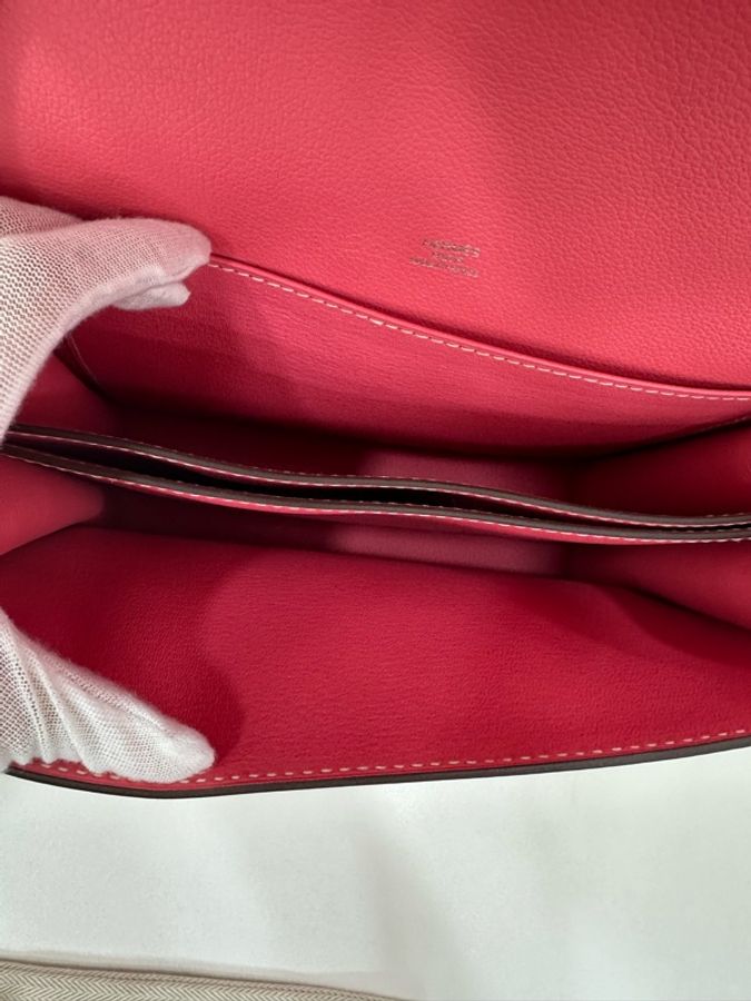 Hermes 愛馬仕唇膏粉 銀扣 Roulis23 evercolor皮 C刻-8