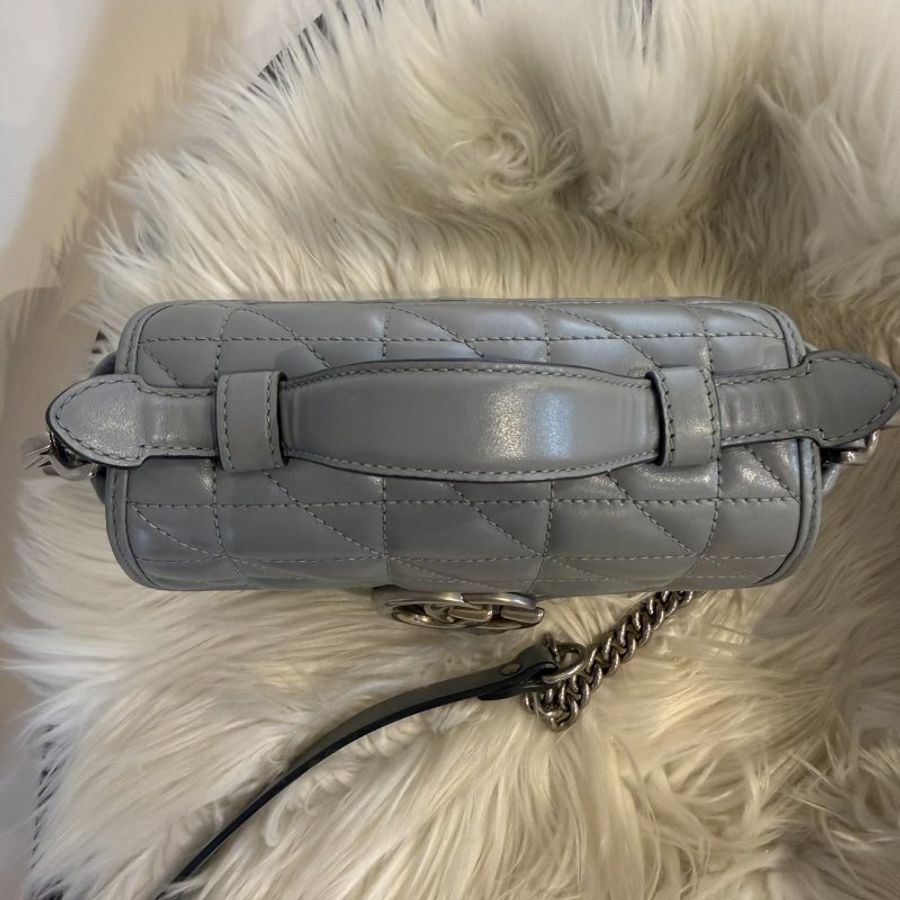 Gucci GG Marmon灰色郵差包-2