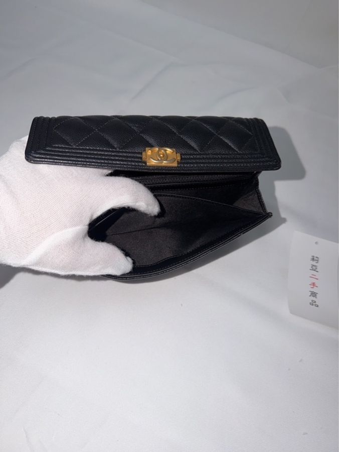 莉亞精品♡ Chanel A80286 Boy長夾二手美包-11
