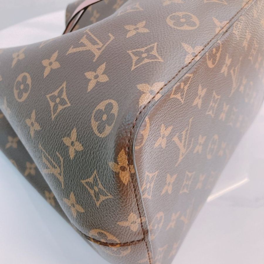 TW4882 Louis Vuitton 路易威登 水桶 粉色 經典老花紋 帆布塗層 Neo Noe MM Bucket Bag Pink Monogram Canvas-6