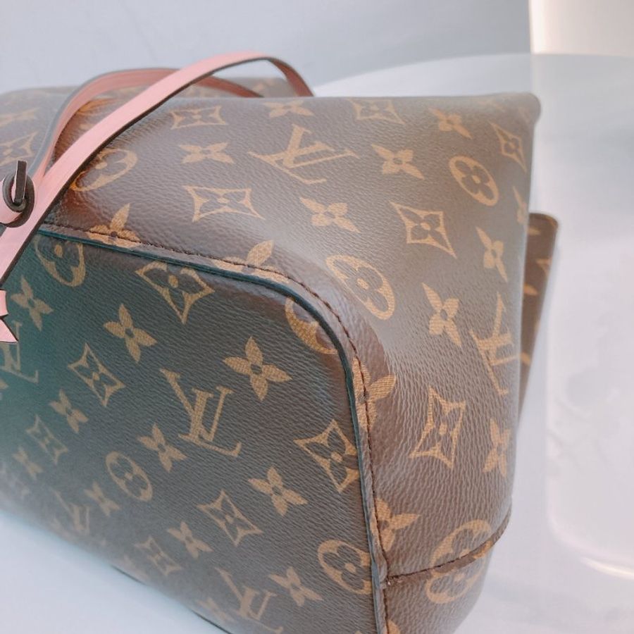 TW4882 Louis Vuitton 路易威登 水桶 粉色 經典老花紋 帆布塗層 Neo Noe MM Bucket Bag Pink Monogram Canvas-7