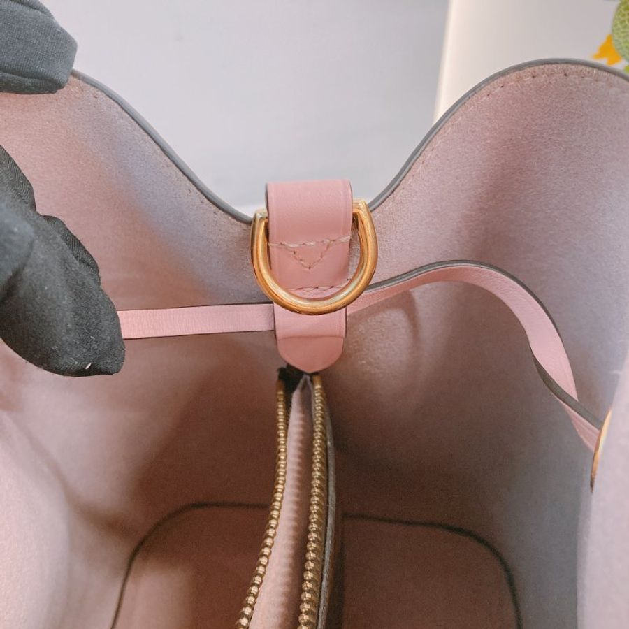 TW4882 Louis Vuitton 路易威登 水桶 粉色 經典老花紋 帆布塗層 Neo Noe MM Bucket Bag Pink Monogram Canvas-22