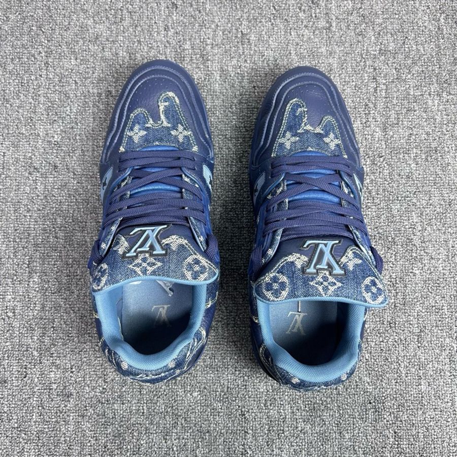 Louis Vuitton 路易威登 LV Trainer Nigo藍牛仔/42.5碼-4