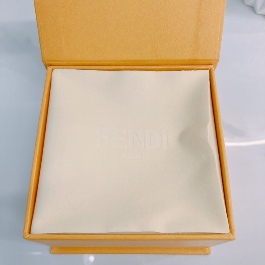 MS0751 Fendi 芬迪 經典老花紋 介指 54圈/中號 黑金色 Forever Fendi Ring Size M Black x GHW-7