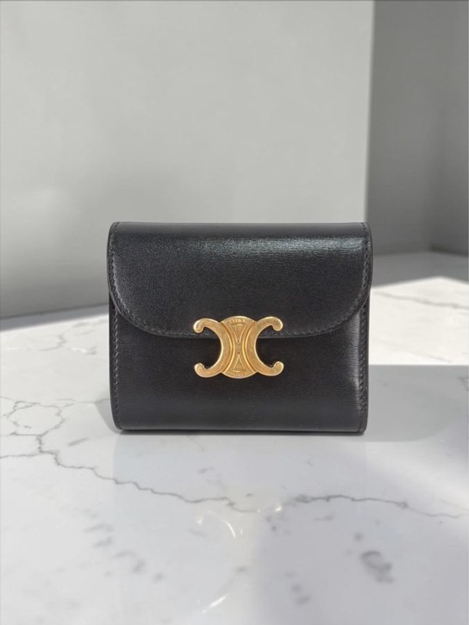 莉亞精品♡ Celine 三折短夾 二手美包-0