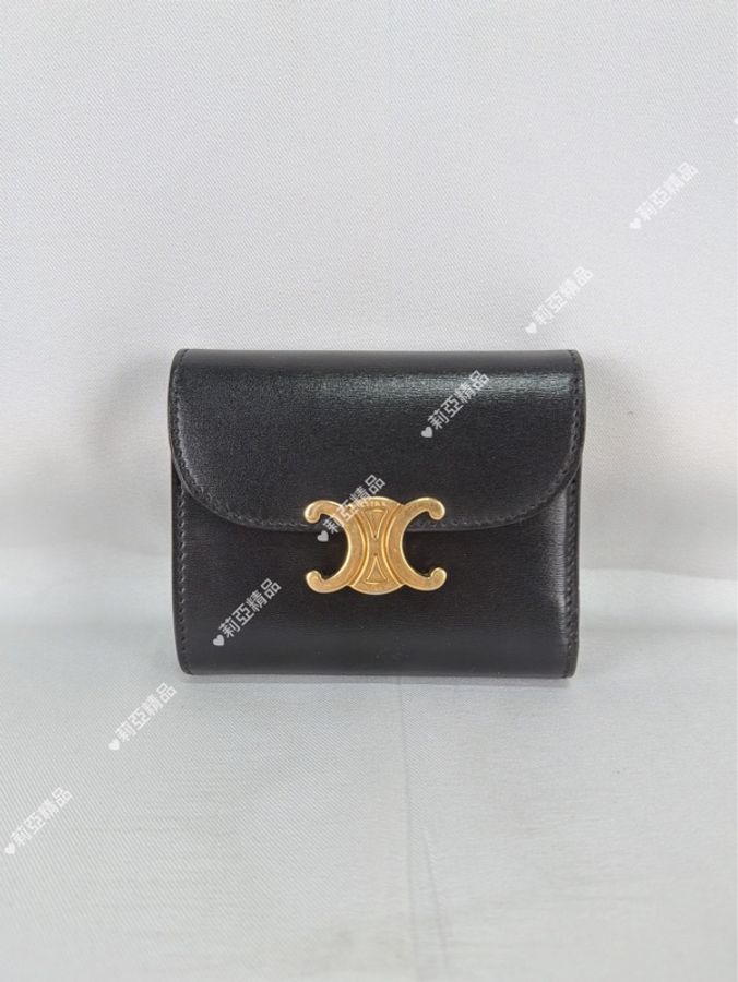 莉亞精品♡ Celine 三折短夾 二手美包-1