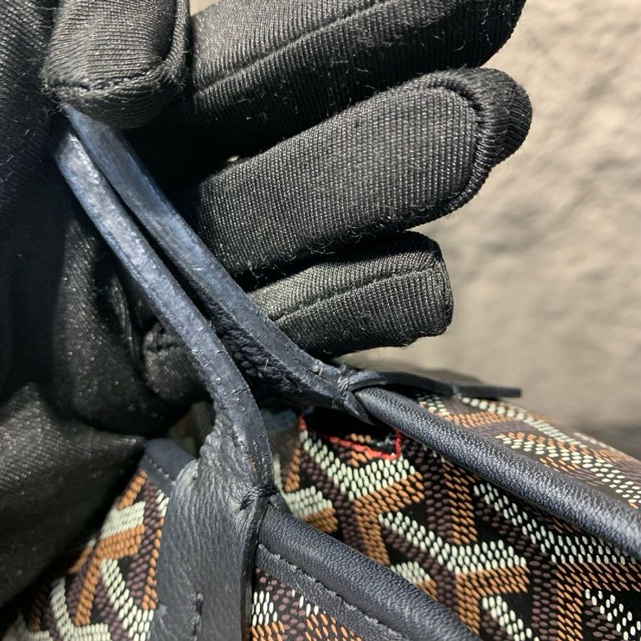 💖Goyard戈雅 artois系列拉鍊款購物袋托特包單肩包 黑色-6