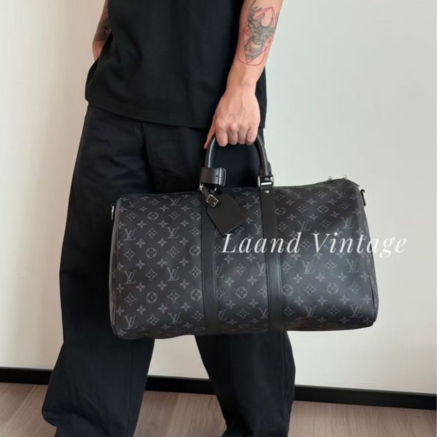 ✨Lv keepall35 最適合男生的尺寸 大全套 晶片款 有購證🖤-1