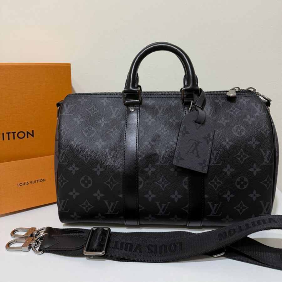 ✨Lv keepall35 最適合男生的尺寸 大全套 晶片款 有購證🖤-2