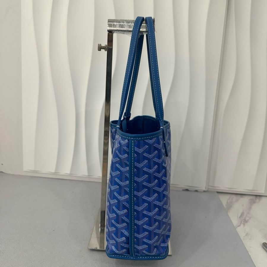 💙Goyard 戈雅 藍色 mini tote 購物袋小托特包單肩包-3