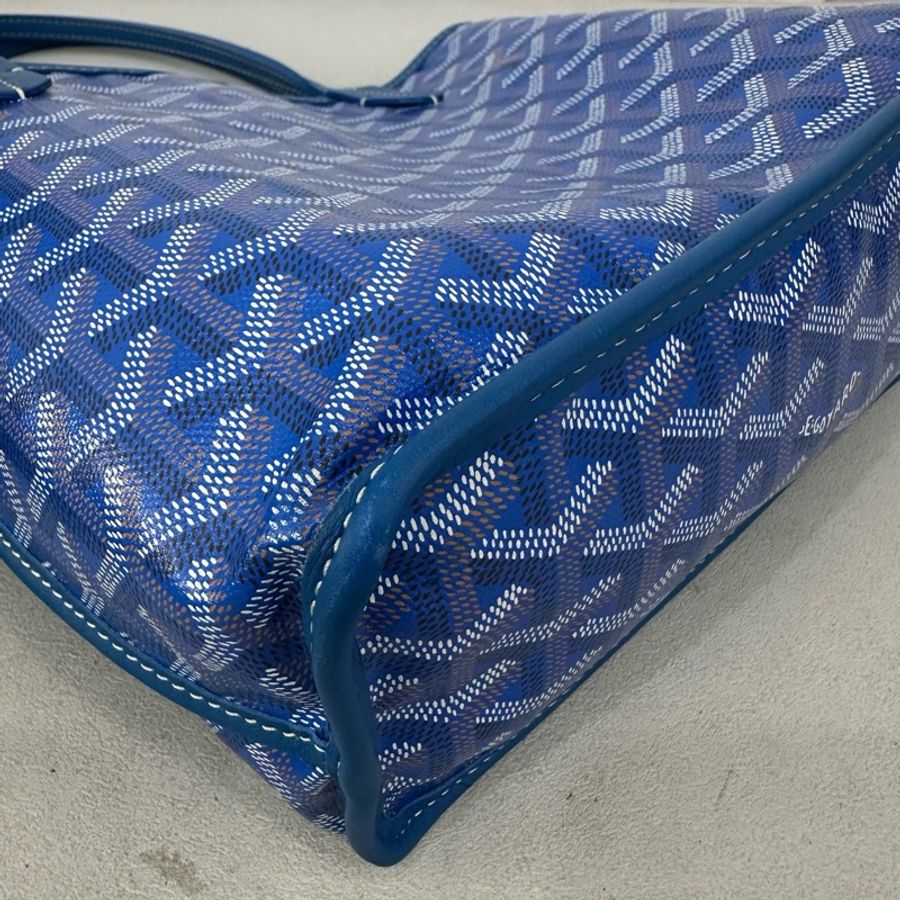 💙Goyard 戈雅 藍色 mini tote 購物袋小托特包單肩包-4