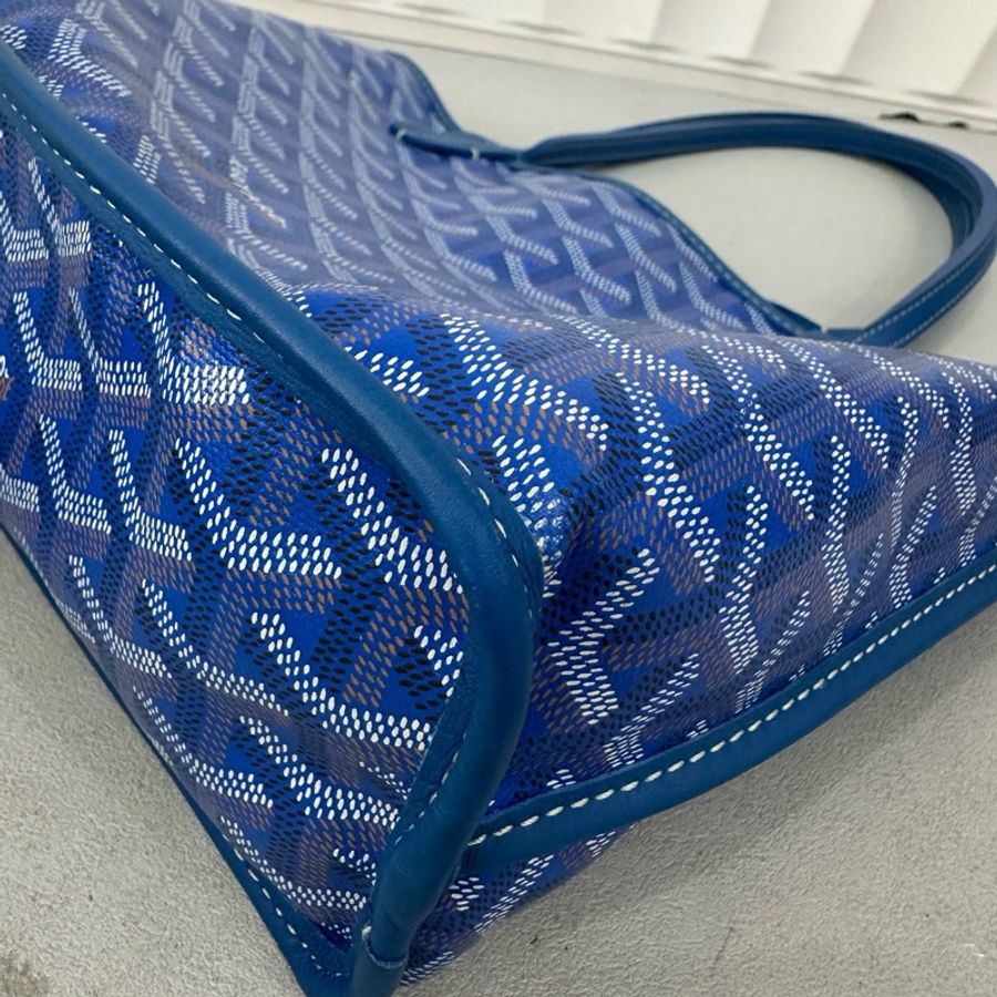 💙Goyard 戈雅 藍色 mini tote 購物袋小托特包單肩包-5