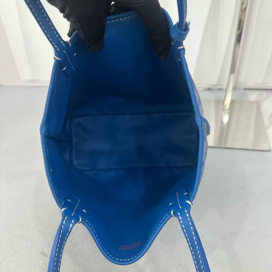 💙Goyard 戈雅 藍色 mini tote 購物袋小托特包單肩包-6
