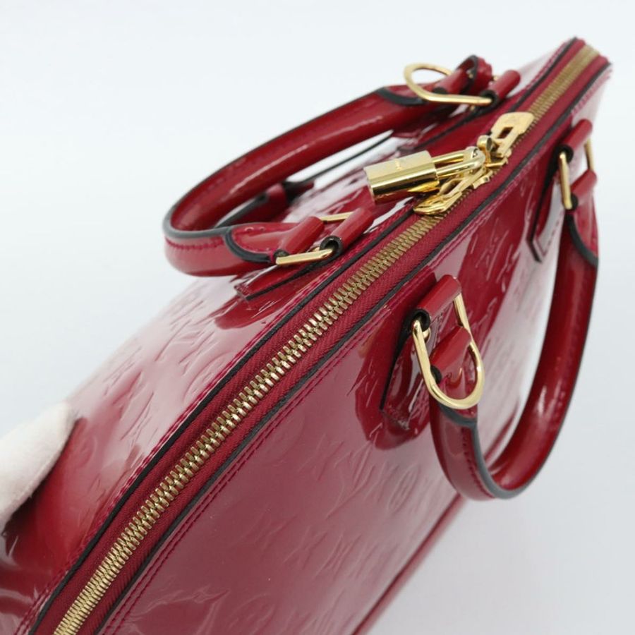 【日本直送】路易威登 Monogram Vernis Alma PM 手提包 粉紅色 M50561 LV 正品 185695A-5