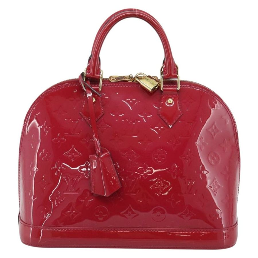 【日本直送】路易威登 Monogram Vernis Alma PM 手提包 粉紅色 M50561 LV 正品 185695A-12