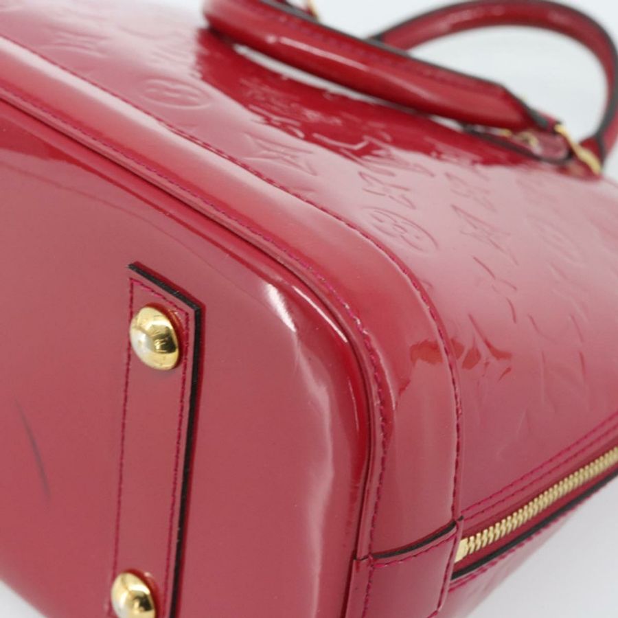 【日本直送】路易威登 Monogram Vernis Alma PM 手提包 粉紅色 M50561 LV 正品 185695A-15