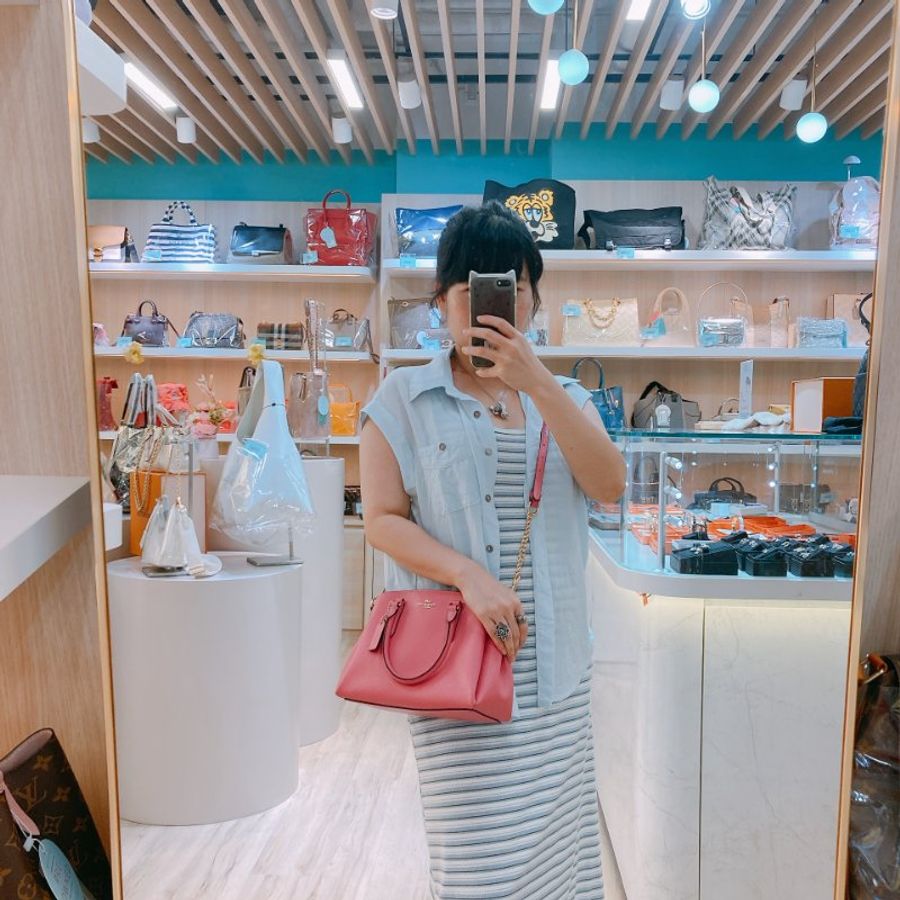 MS0763 Coach 蔻馳 手提 三用 斜背 硬牛皮 唇膏粉 金扣Sage Carryall Mini Calfskin Hot Pink x GHW-2