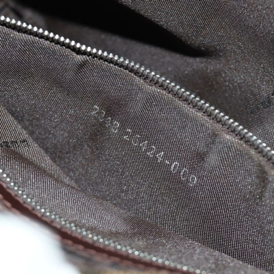【日本直送】FENDI Zucca帆布Mamma Baguette單肩包 黑色棕色 正品 186044SAM-10