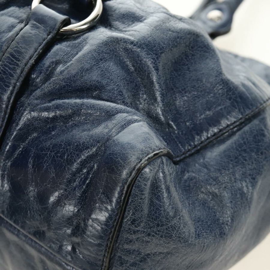【日本直送】Miu Miu 手提包 皮革 兩用 海軍藍 銀色 正品 185583M-19