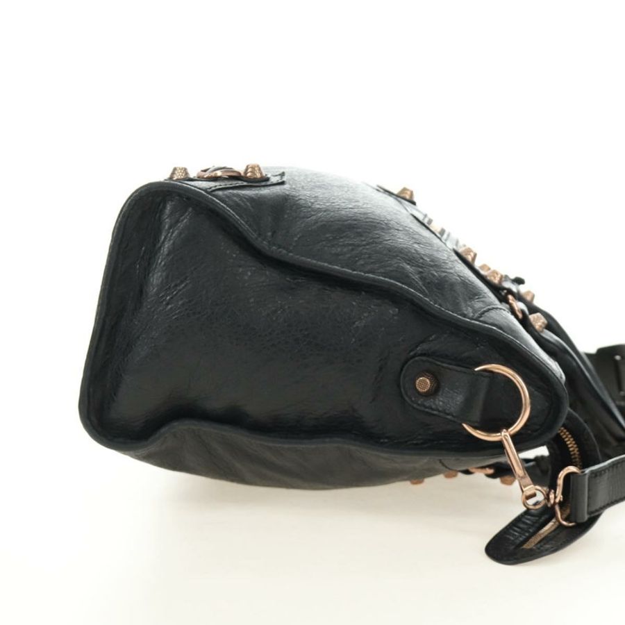 【日本直送】BALENCIAGA Giant City Bag 皮革雙肩包 黑色 金色 281770 正品 yk20502SAM-3