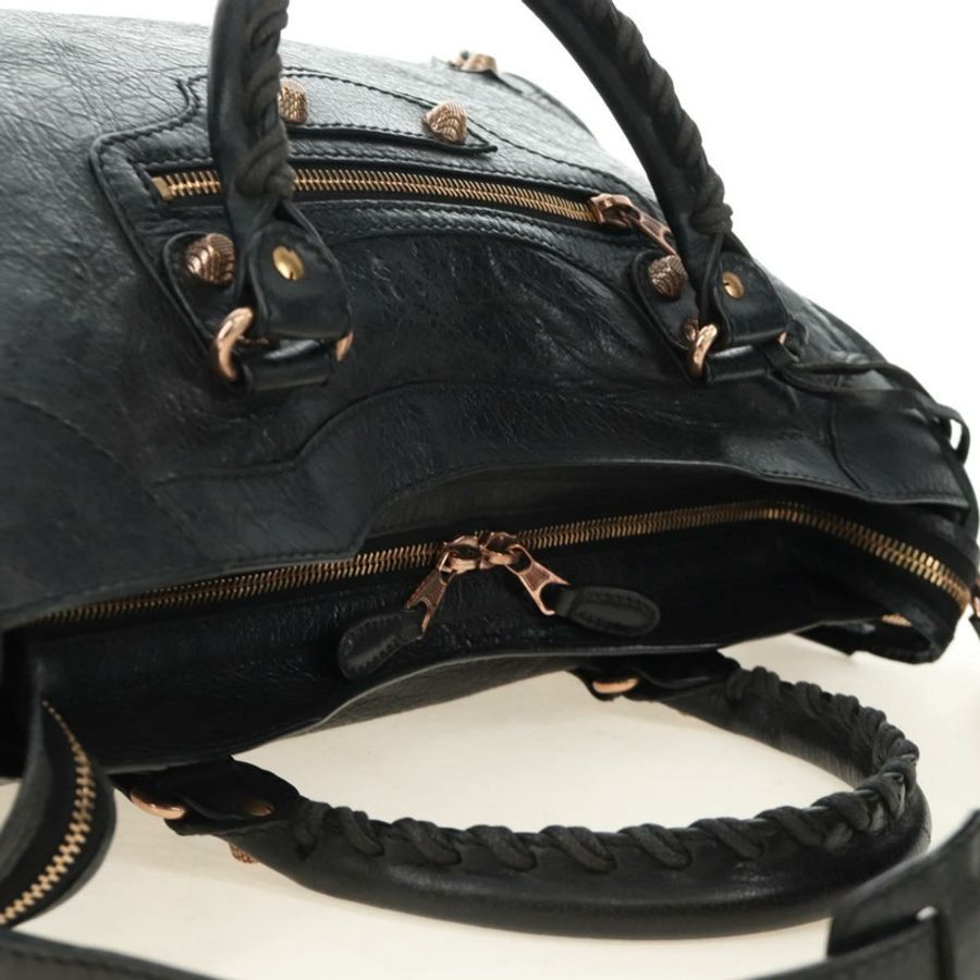 【日本直送】BALENCIAGA Giant City Bag 皮革雙肩包 黑色 金色 281770 正品 yk20502SAM-5