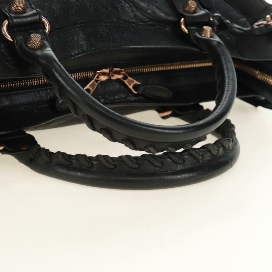 【日本直送】BALENCIAGA Giant City Bag 皮革雙肩包 黑色 金色 281770 正品 yk20502SAM-6
