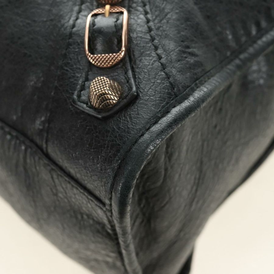 【日本直送】BALENCIAGA Giant City Bag 皮革雙肩包 黑色 金色 281770 正品 yk20502SAM-15