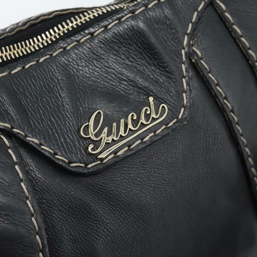 【日本直送】GUCCI 黑色金色皮革單肩包 223937 正品 ka4841V-18