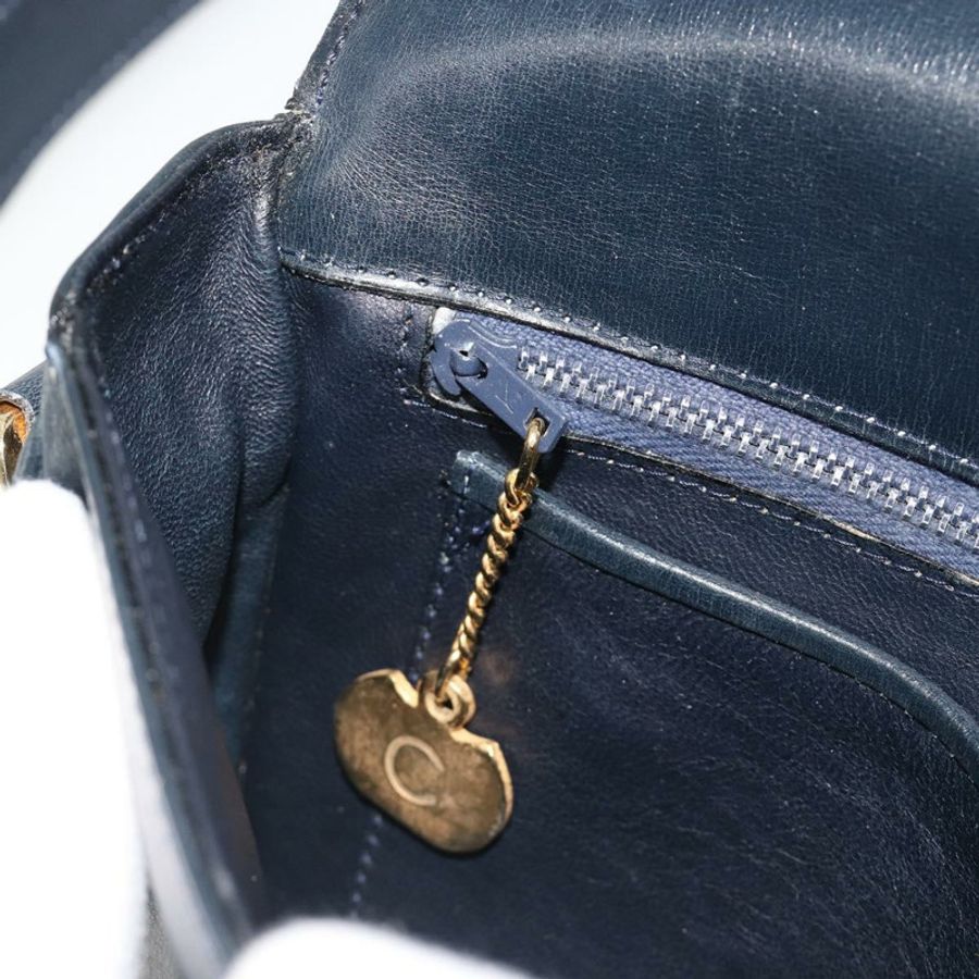 【日本直送】CELINE 海軍藍金色皮革單肩包 正品 185966A-21