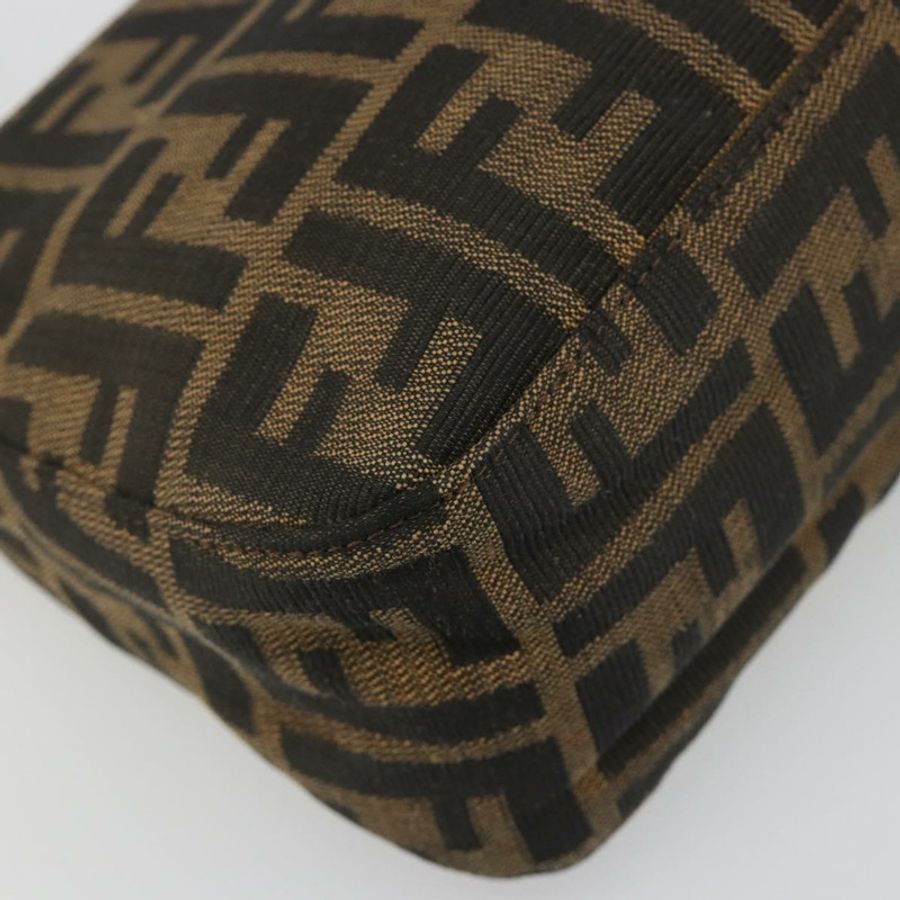 【日本直送】FENDI Zucca帆布Mamma Baguette單肩包 黑色棕色 正品 186900SAM-14