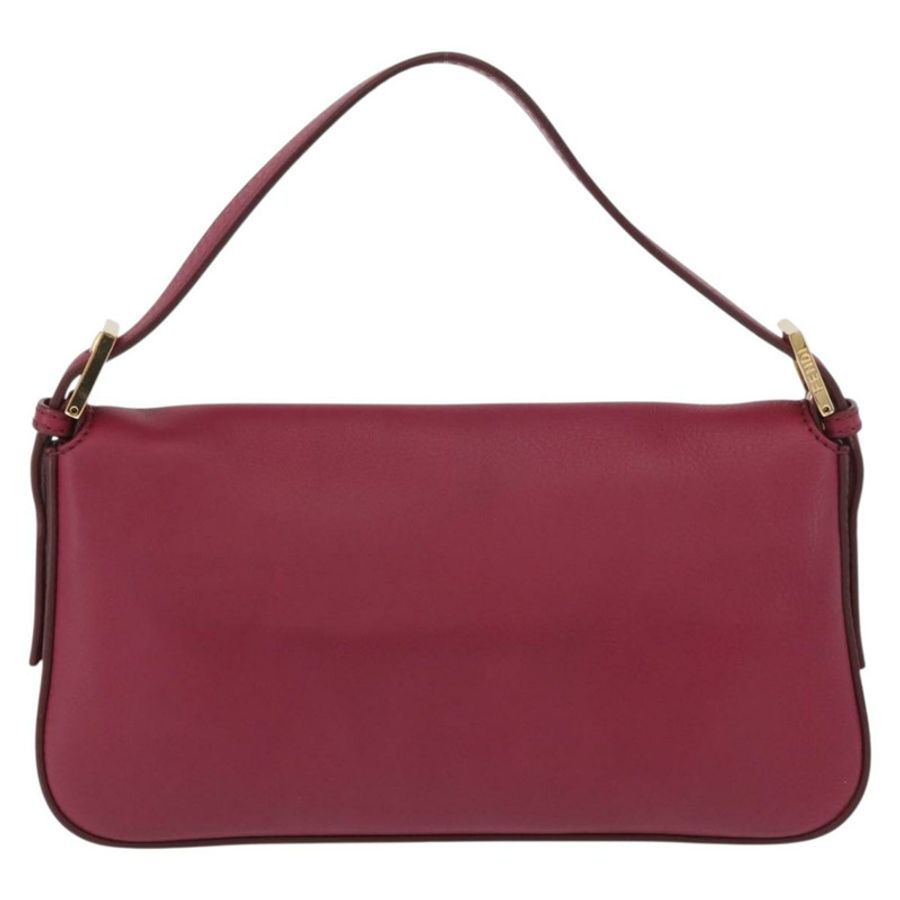 【日本直送】FENDI Mamma Baguette 單肩包，象牙/金色皮革，正品編號 185734SAM-1
