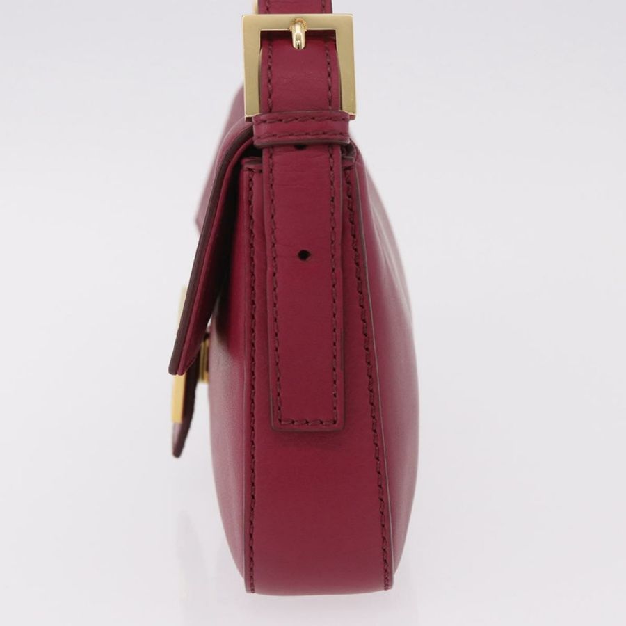 【日本直送】FENDI Mamma Baguette 單肩包，象牙/金色皮革，正品編號 185734SAM-2