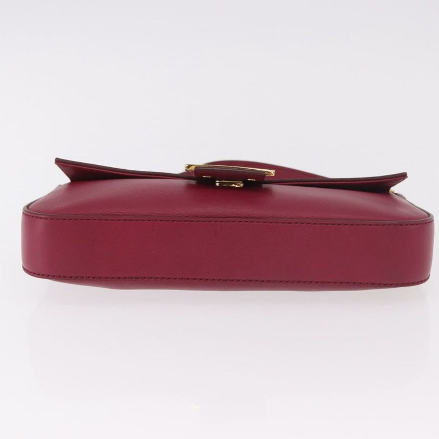 【日本直送】FENDI Mamma Baguette 單肩包，象牙/金色皮革，正品編號 185734SAM-4