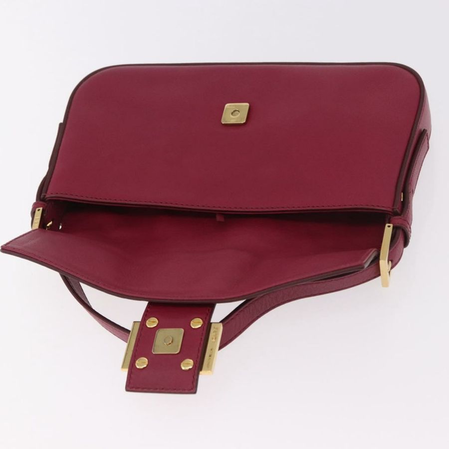 【日本直送】FENDI Mamma Baguette 單肩包，象牙/金色皮革，正品編號 185734SAM-20