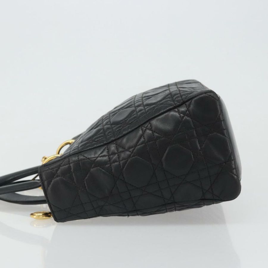 【日本直送】Christian Dior Canage 手袋，羊皮材質，黑色，金色，正品 yk20520SAV-3
