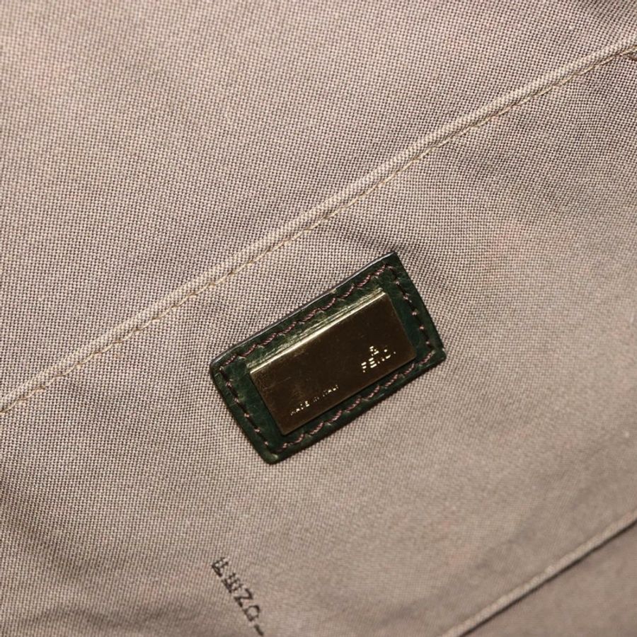 【日本直送】FENDI Zucchino帆布單肩包 米色 金 8BR531 正品 186711V-20