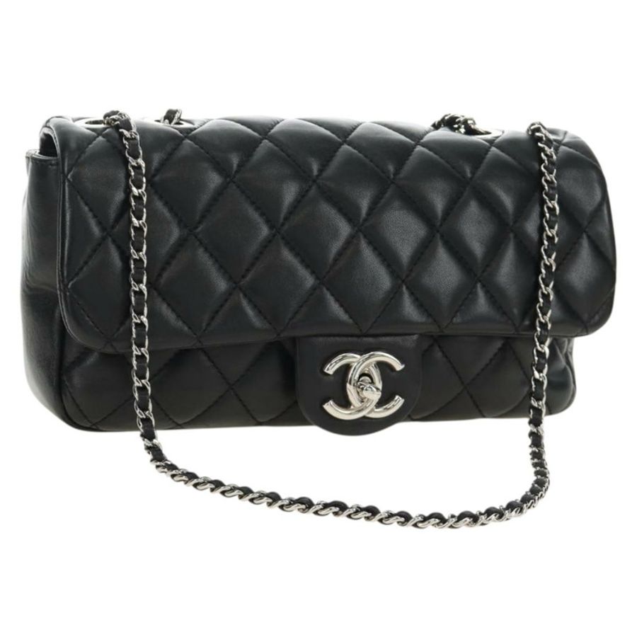 【日本直送】香奈兒 (CHANEL) Matelasse Cocorain 羊皮手袋，含雨具，CC 認證標誌，貨號 yk20533SAM-0