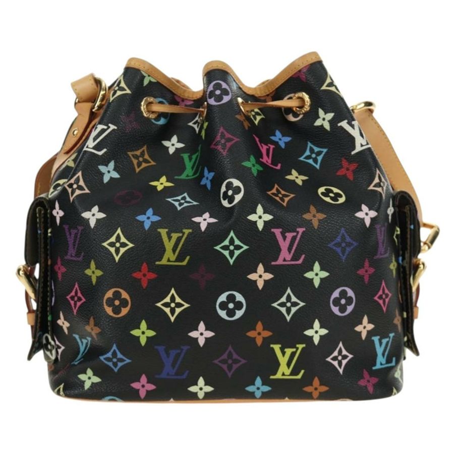 【日本直送】路易威登 Monogram Multicolor Petit Noe 手袋 黑色 M42230 LV Auth mr2527SAV-1