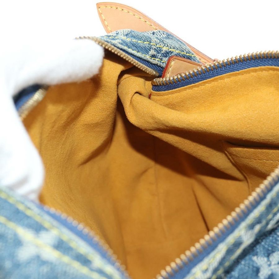 【日本直送】路易威登 Monogram Denim Buggy PM 肩背包 藍色 M95049 LV Auth mr2567SAM-24