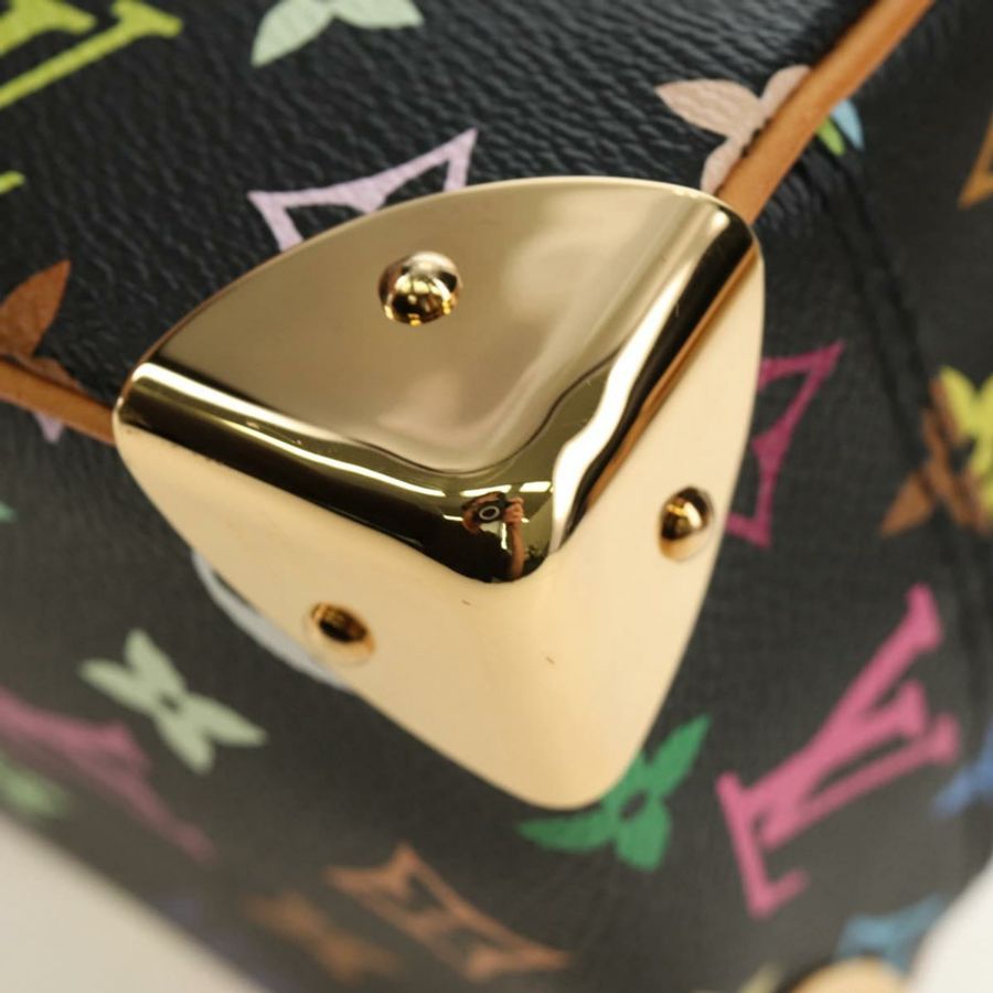 【日本直送】路易威登 Monogram Multicolor 手提包 黑色 LV 正品 mr2560SAM-15
