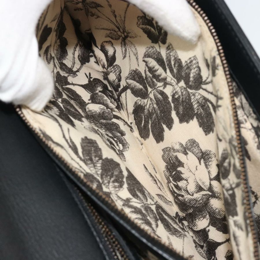 【日本直送】GUCCI 黑色金色皮革單肩包 412007 正品 mr2562V-22