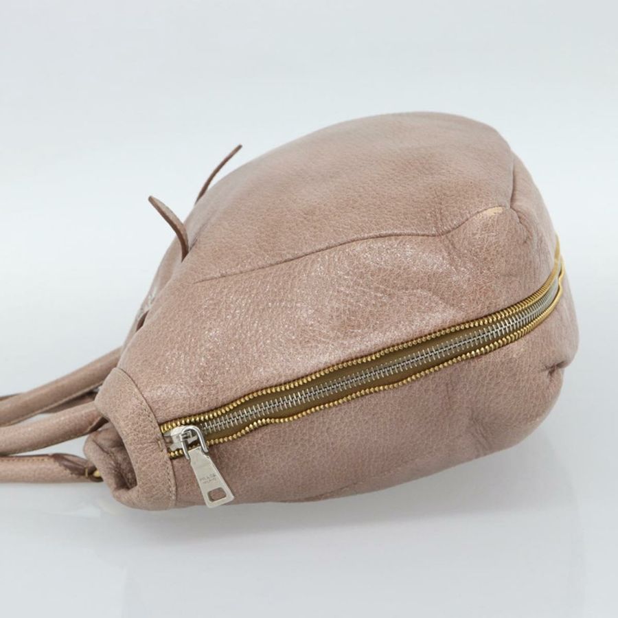 【日本直送】PRADA 手提包 Vittero Dino 皮革 粉紅色 金色 銀色 正品 186426V-2