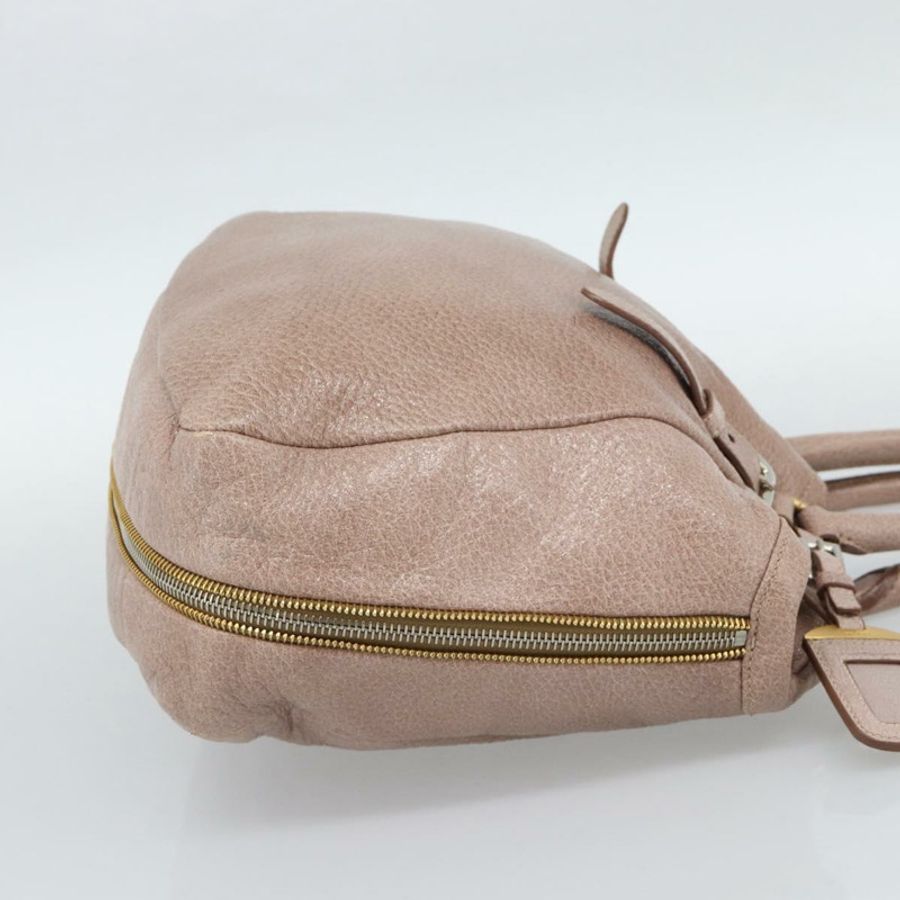 【日本直送】PRADA 手提包 Vittero Dino 皮革 粉紅色 金色 銀色 正品 186426V-3